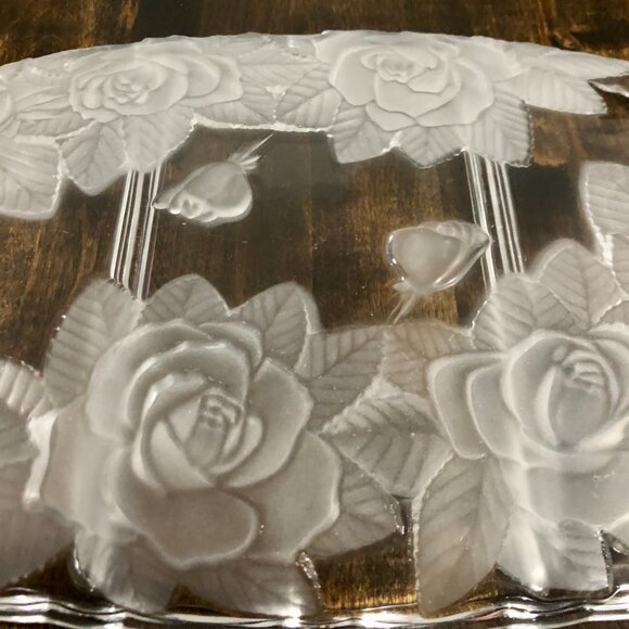 Studio Nova by Mikasa 'WINTER ROSE' WY051/345 Crystal Divided Relish - Picture 4 of 7